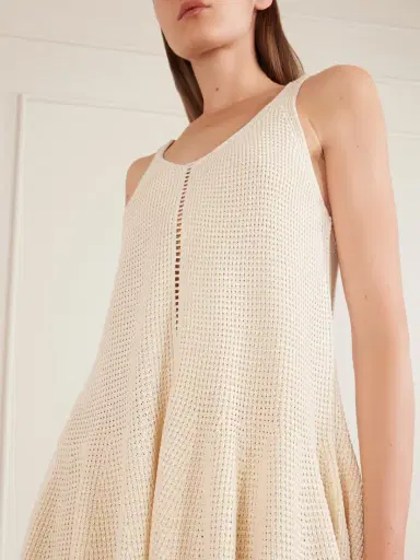 Alaïa Godet Silk Mini Dress | Thumbnail 4
