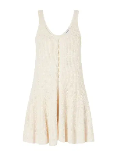 Alaïa Godet Silk Mini Dress | Thumbnail 1