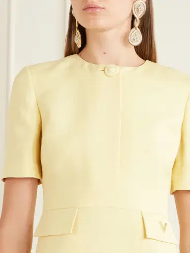 Valentino Garavani Wool And Silk-blend Crepe Mini Dress | Thumbnail 4 Valentino Garavani Wool And Silk-blend Crepe Mini Dress | Thumbnail 4