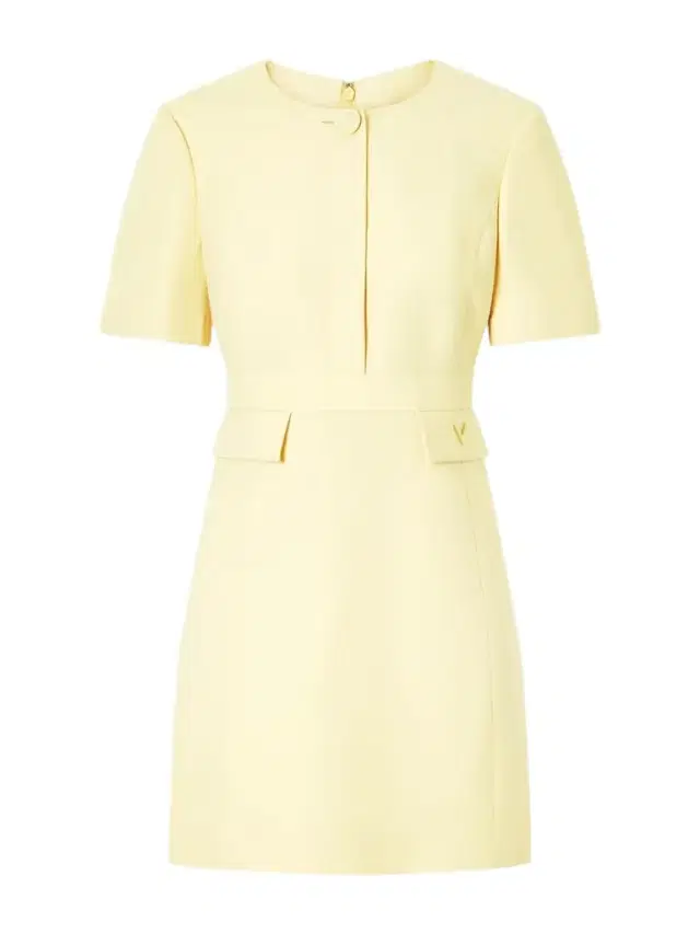 Valentino Garavani Wool And Silk-blend Crepe Mini Dress