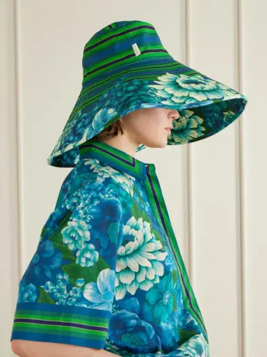 ALÉMAIS Margo Printed Cotton-twill Sunhat | Thumbnail 2 ALÉMAIS Margo Printed Cotton-twill Sunhat | Thumbnail 2