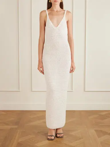 Balmain Crocheted Maxi Dress | Thumbnail 3 Balmain Crocheted Maxi Dress | Thumbnail 3