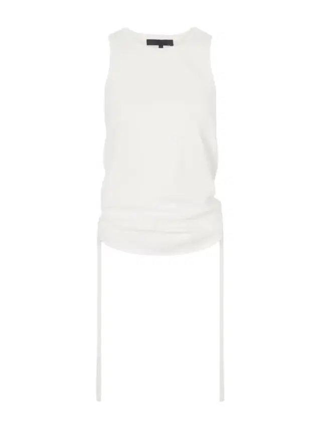 Ruched Open-back Cotton-blend Jersey Tank