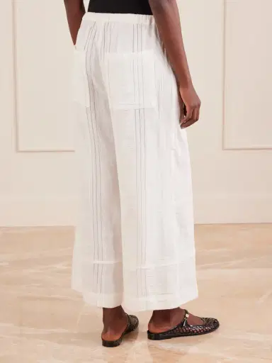 Lemlem Desta Striped Cotton Wide-leg Pants | Thumbnail 4 Lemlem Desta Striped Cotton Wide-leg Pants | Thumbnail 4