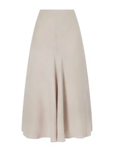 Brunello Cucinelli Linen Midi Skirt | Thumbnail 1