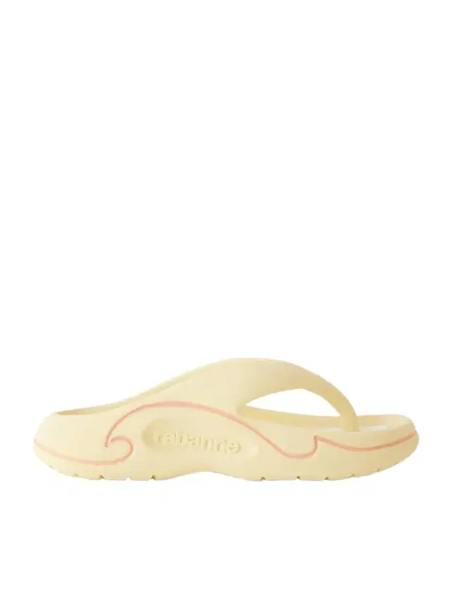 Rabanne 3d Logo-embossed Thong Sandals