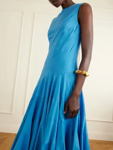 Tory Burch Flared Cotton And Silk-blend Voile Midi Dress | Thumbnail 4 Tory Burch Flared Cotton And Silk-blend Voile Midi Dress | Thumbnail 4
