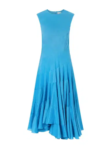 Tory Burch Flared Cotton And Silk-blend Voile Midi Dress | Thumbnail 1 Tory Burch Flared Cotton And Silk-blend Voile Midi Dress | Thumbnail 1