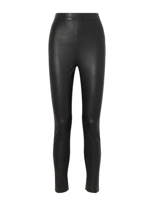 Balmain Leather Straight-leg Pants
