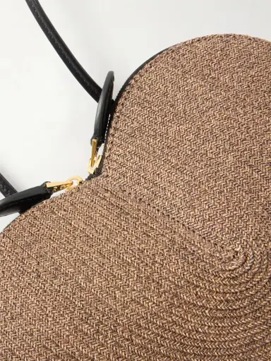Alaïa Le Cœur Leather-trimmed Raffia Shoulder Bag | Thumbnail 4 Alaïa Le Cœur Leather-trimmed Raffia Shoulder Bag | Thumbnail 4