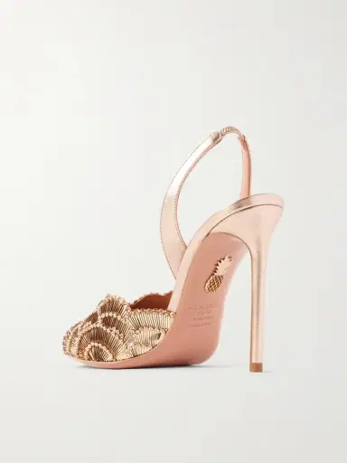 Aquazzura Ce Soir 105 Embellished Leather Sandals | Thumbnail 3 Aquazzura Ce Soir 105 Embellished Leather Sandals | Thumbnail 3