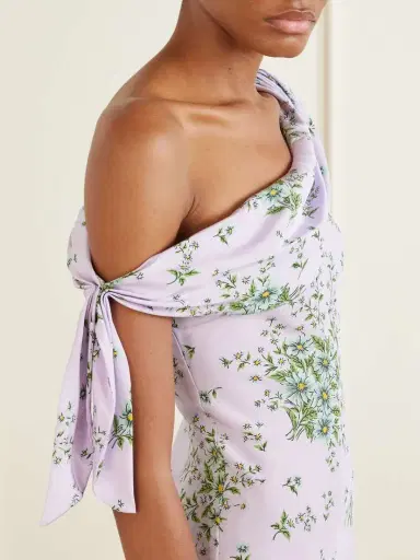 Rodarte Floral-print Silk-crepe Midi Dress | Thumbnail 4 Rodarte Floral-print Silk-crepe Midi Dress | Thumbnail 4