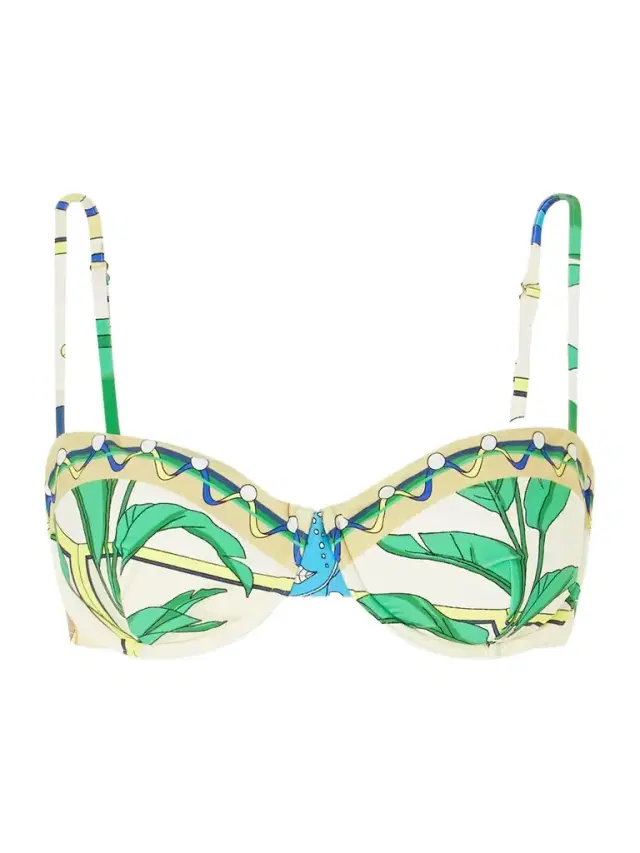 Printed Bikini Top