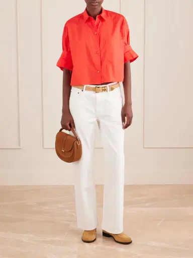 TWP Next Ex Cropped Cotton Shirt | Thumbnail 2