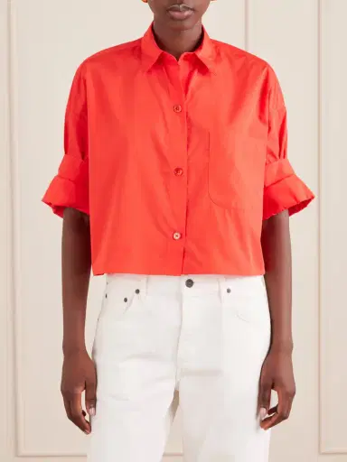 TWP Next Ex Cropped Cotton Shirt | Thumbnail 3
