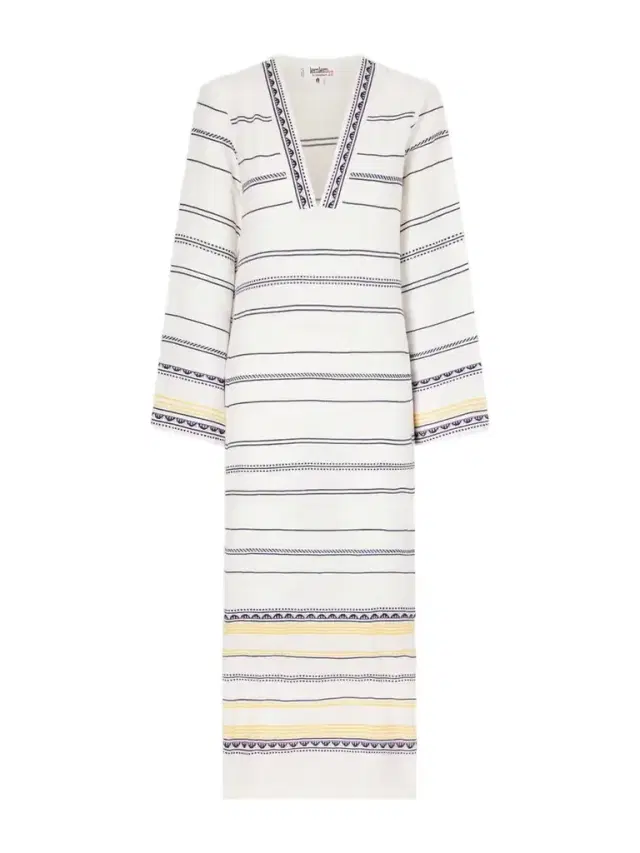 Lemlem Theodora Striped Linen Maxi Dress