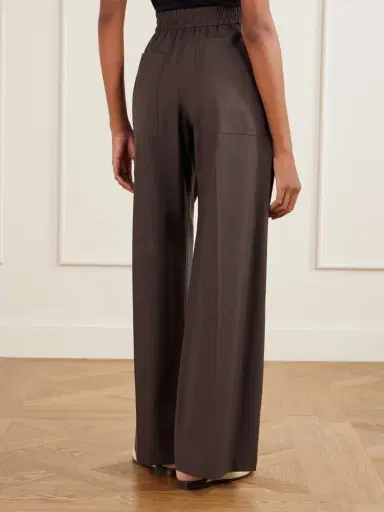 Brunello Cucinelli Wide-leg Wool-blend Pants | Thumbnail 4 Brunello Cucinelli Wide-leg Wool-blend Pants | Thumbnail 4