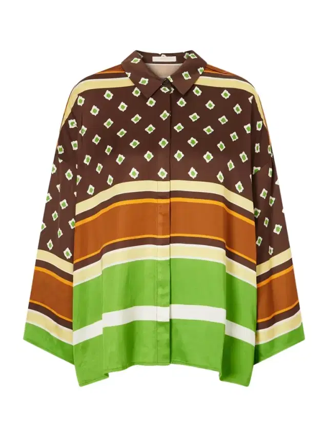 Faithfull Cora Printed Satin Shirt