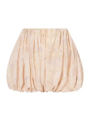 Chloé Pleated Floral-print Silk-charmeuse Shorts | Thumbnail 1 Chloé Pleated Floral-print Silk-charmeuse Shorts | Thumbnail 1
