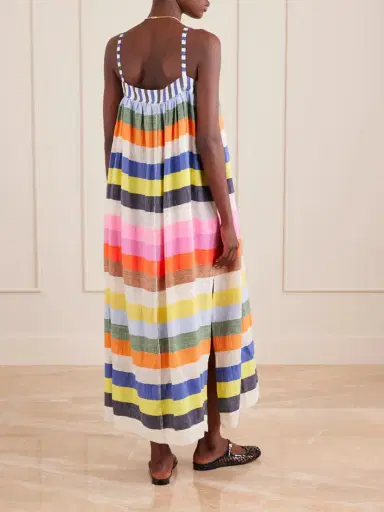 Lemlem Eda Striped Cotton-gauze Midi Dress | Thumbnail 3 Lemlem Eda Striped Cotton-gauze Midi Dress | Thumbnail 3
