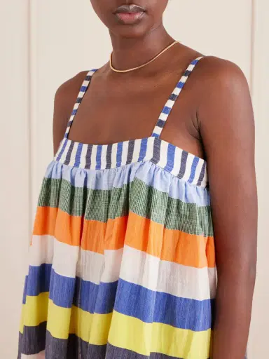 Lemlem Eda Striped Cotton-gauze Midi Dress | Thumbnail 4 Lemlem Eda Striped Cotton-gauze Midi Dress | Thumbnail 4