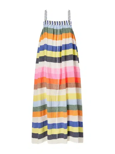 Lemlem Eda Striped Cotton-gauze Midi Dress | Thumbnail 1 Lemlem Eda Striped Cotton-gauze Midi Dress | Thumbnail 1