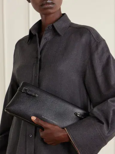 Brunello Cucinelli Textured-leather Clutch | Thumbnail 2 Brunello Cucinelli Textured-leather Clutch | Thumbnail 2