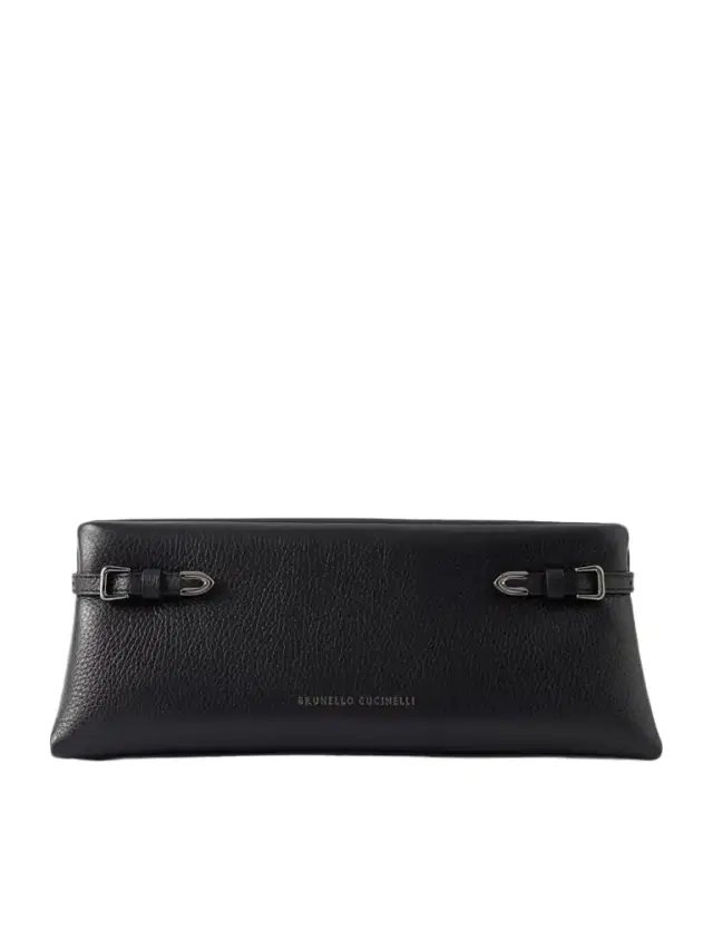 Brunello Cucinelli Textured-leather Clutch