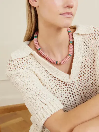 Lizzie Fortunato Laguna Gold-plated Turquoise Beaded Necklace | Thumbnail 2 Lizzie Fortunato Laguna Gold-plated Turquoise Beaded Necklace | Thumbnail 2