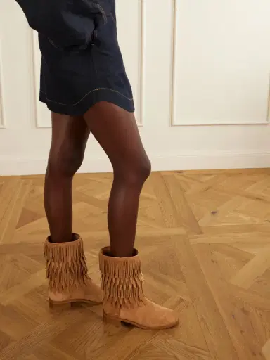 Aquazzura Maverick 35 Fringed Suede Boots | Thumbnail 2