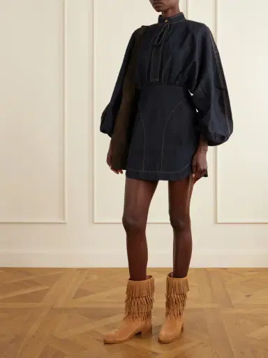 Aquazzura Maverick 35 Fringed Suede Boots | Thumbnail 4