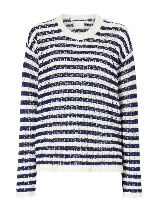 Aimé Leon Dore Eyelet Striped Cotton Sweater