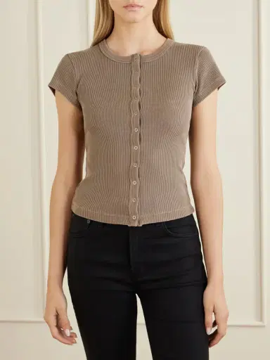 Citizens of Humanity Tabi Ribbed Jersey Cardigan | Thumbnail 3 Citizens of Humanity Tabi Ribbed Jersey Cardigan | Thumbnail 3