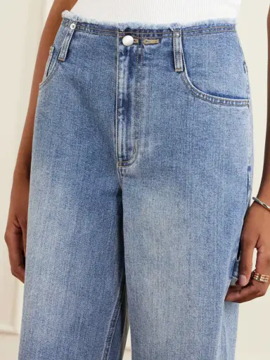 Tibi Mid-rise Denim Straight-leg Shorts | Thumbnail 5 Tibi Mid-rise Denim Straight-leg Shorts | Thumbnail 5