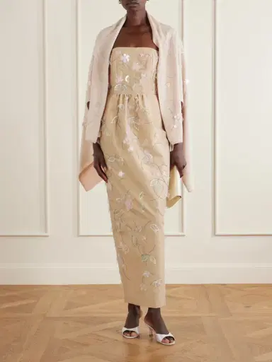 BERNADETTE Shirene Embellished Embroidered Cashmere-blend Cape | Thumbnail 2 BERNADETTE Shirene Embellished Embroidered Cashmere-blend Cape | Thumbnail 2