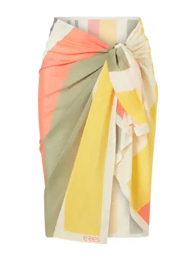 Eres Croquant Striped Cotton And Silk-blend Sarong | Thumbnail 1