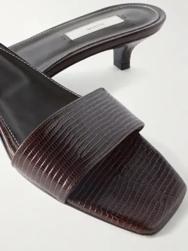 TOTEME Lizard-effect Leather Sandals | Thumbnail 5 TOTEME Lizard-effect Leather Sandals | Thumbnail 5