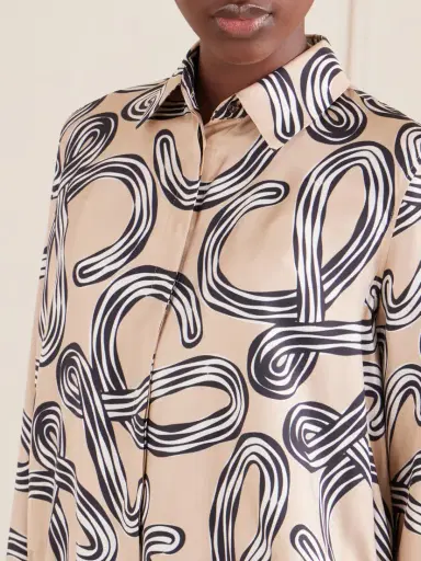 Loewe + Paula's Ibiza Anagram-printed Silk-twill Shirt | Thumbnail 5