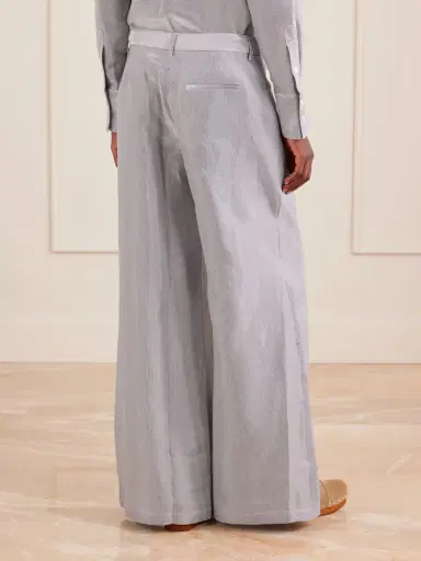 TWP Dylan Striped Cotton-blend Gabardine Wide-leg Pants | Thumbnail 4 TWP Dylan Striped Cotton-blend Gabardine Wide-leg Pants | Thumbnail 4