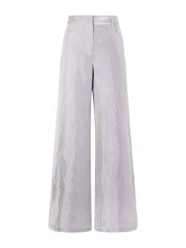 TWP Dylan Striped Cotton-blend Gabardine Wide-leg Pants | Thumbnail 1 TWP Dylan Striped Cotton-blend Gabardine Wide-leg Pants | Thumbnail 1