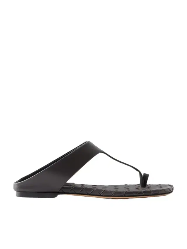 Livia Leather Flat Sandals