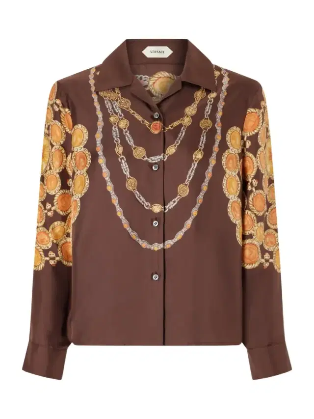Printed Silk Twill Shirt
