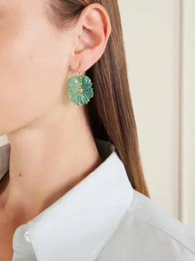 Lizzie Fortunato New Bloom Enamel Gold-plated, Glass And Lemon Quartz Earrings | Thumbnail 2 Lizzie Fortunato New Bloom Enamel Gold-plated, Glass And Lemon Quartz Earrings | Thumbnail 2