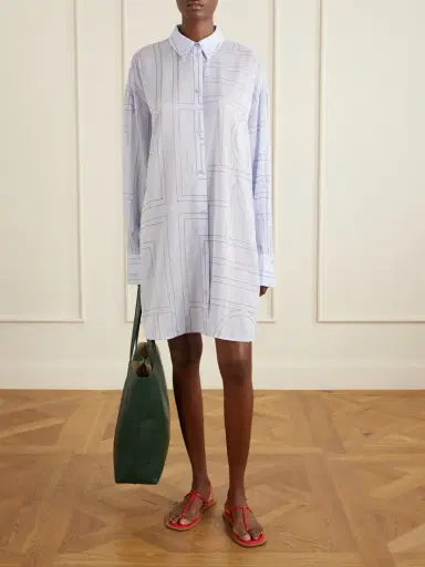 TOTEME Embroidered Lyocell And Cotton-blend Shirt | Thumbnail 2 TOTEME Embroidered Lyocell And Cotton-blend Shirt | Thumbnail 2