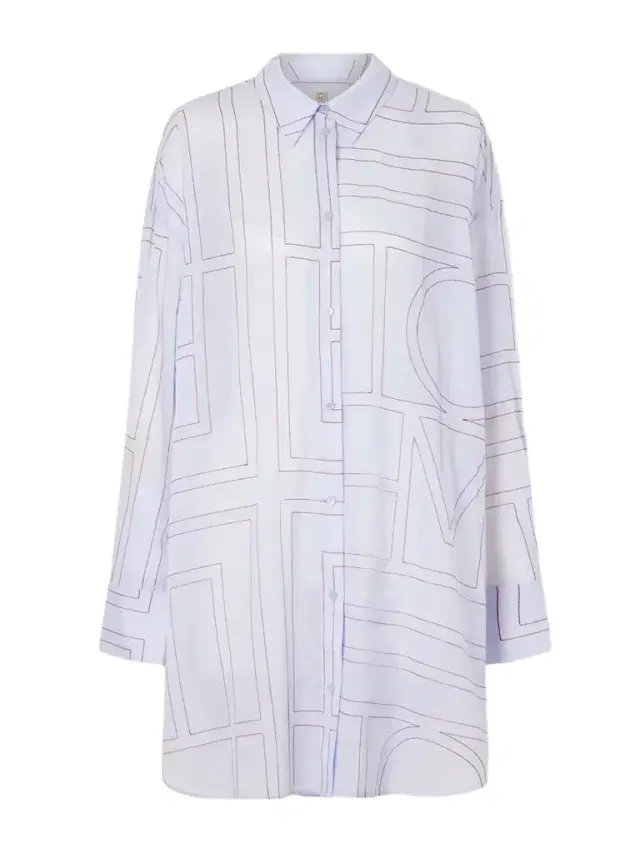 TOTEME Embroidered Lyocell And Cotton-blend Shirt
