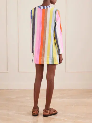 Lemlem Raey Striped Cotton-blend Mini Dress | Thumbnail 3 Lemlem Raey Striped Cotton-blend Mini Dress | Thumbnail 3
