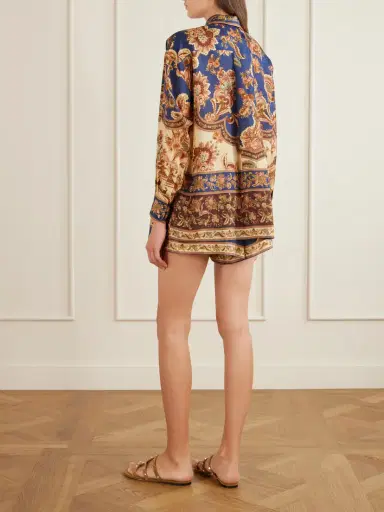 Zimmermann Aster Printed Silk Shirt | Thumbnail 4 Zimmermann Aster Printed Silk Shirt | Thumbnail 4