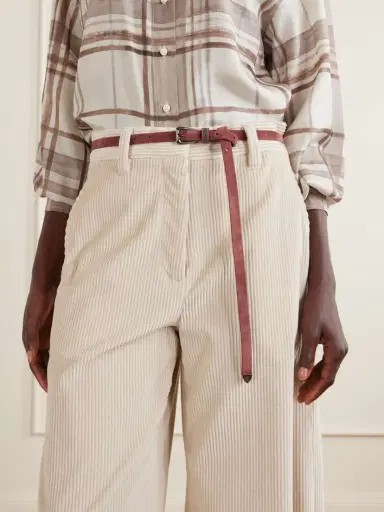Brunello Cucinelli Embellished Suede Skinny Belt | Thumbnail 2 Brunello Cucinelli Embellished Suede Skinny Belt | Thumbnail 2
