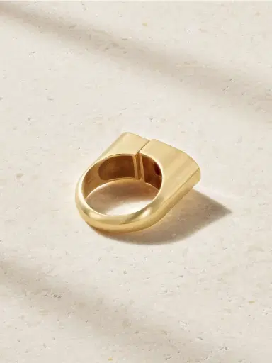 Ilaria Icardi Otto 18-karat Gold, Cornelian And Diamond Ring | Thumbnail 3