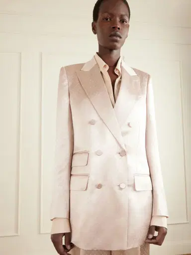 Tom Ford Double-breasted Polka- Dot Satin Blazer | Thumbnail 3 Tom Ford Double-breasted Polka- Dot Satin Blazer | Thumbnail 3